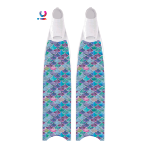 Leaderfins Mermaid Waves Purple Fins