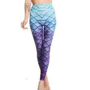 Legging Pant Rashguard Mermaid Purple Gradient